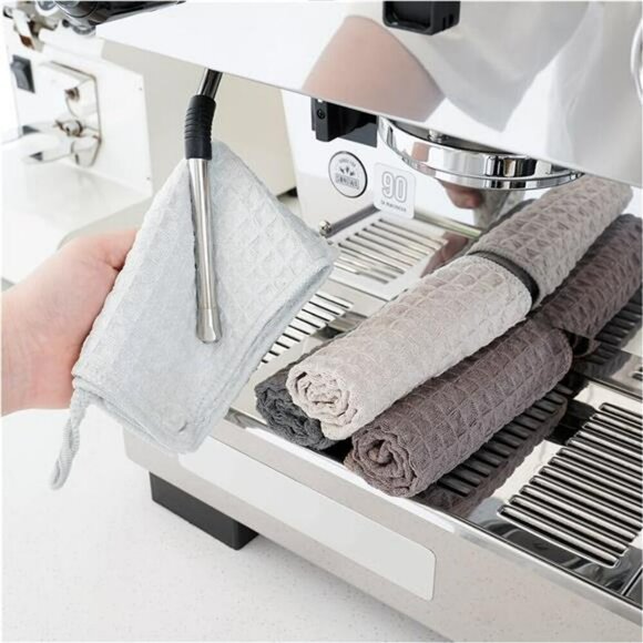 Barista Microfiber Towels Set Espresso Machine Steam Wand Cleaning Cloths - Picture 1 of 7